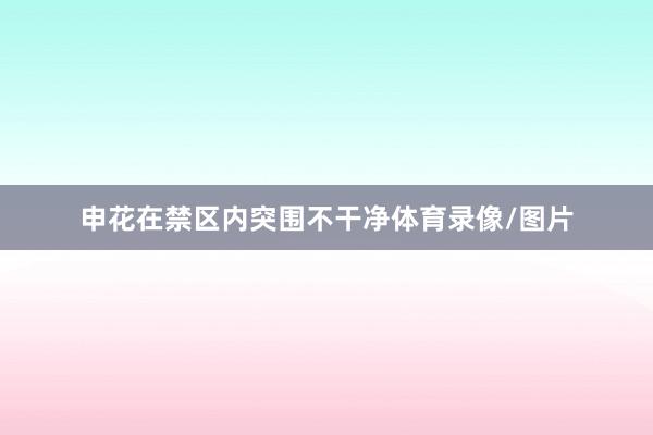 申花在禁区内突围不干净体育录像/图片
